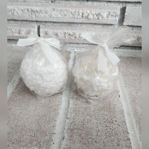 2/$15 - New - 2 Snowball Candles